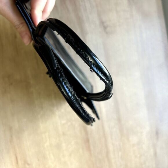 Urban Outfitters Black Patent Mini Tote Bag - Picture 5 of 6